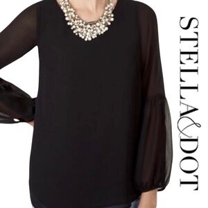 Stella & Dot | Maette from Stella & Dot | “Sophie” | Black Top | Sz L